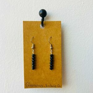 Black Bead Hang Downs